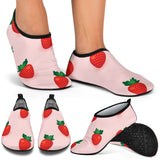 Strawberry Beautiful Pattern Aqua Shoes