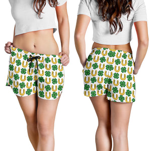 Horseshoes Pattern Print Design 04 Women Shorts