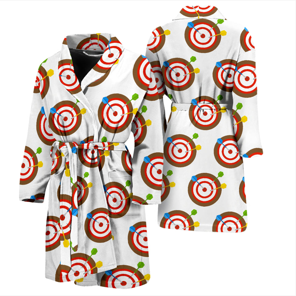 Darts Pattern Print Design 04 Men's Bathrobe