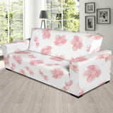 Pink Sakura Cherry Blossom Pattern Sofa Slipcover