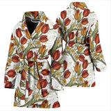 Red Tulips And Daffodils Pattern Women'S Bathrobe