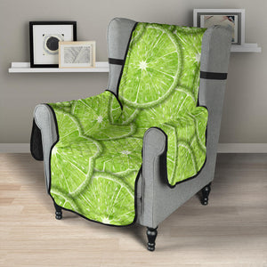 Slices of Lime pattern Chair Cover Protector