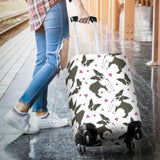 Boston Terrier Dog Hearts Vector Pattern Luggage Covers