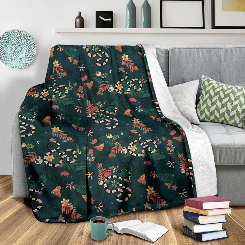 Snake Forest Pattern Premium Blanket