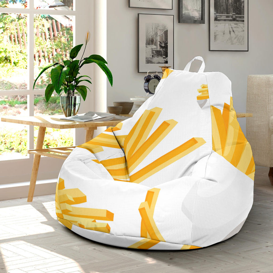 French Fries White Paper Box Pattern Bean Bag Cover