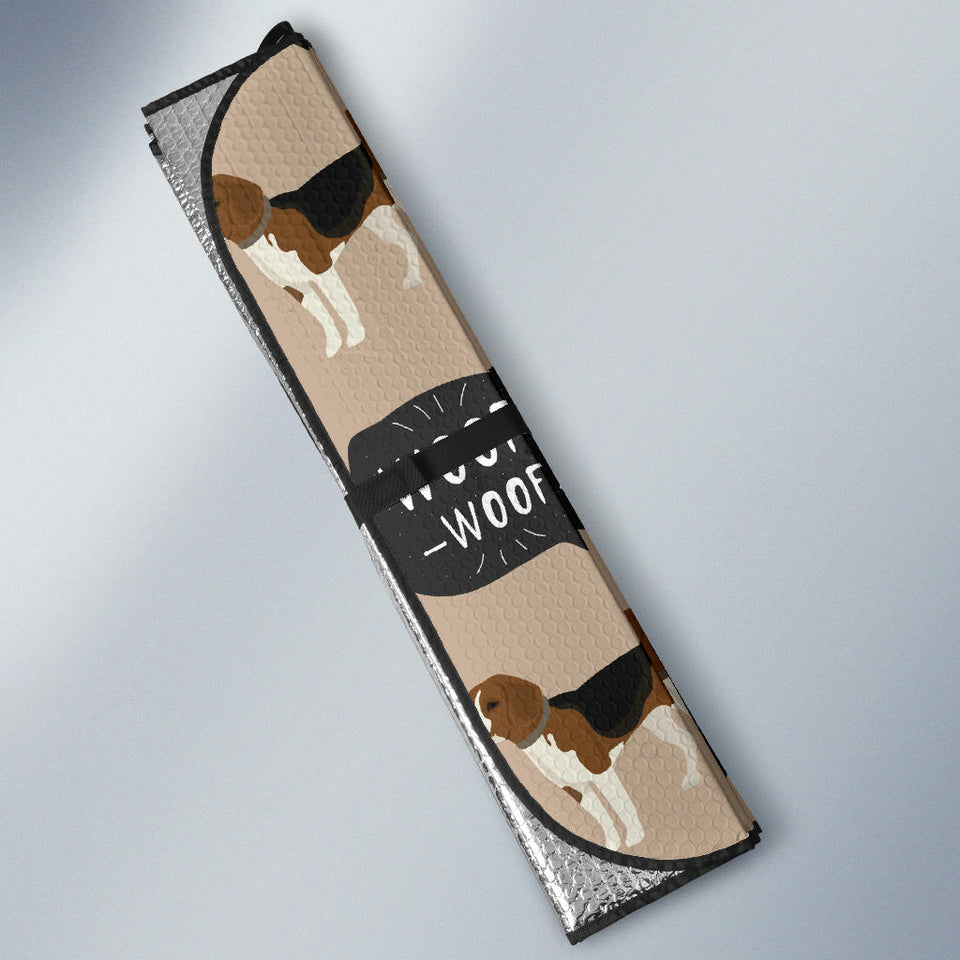 Beagle Pattern Car Sun Shade