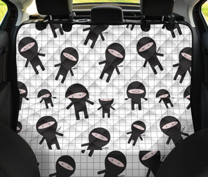 Ninja Pattern Plaid Background Dog Car Seat Covers
