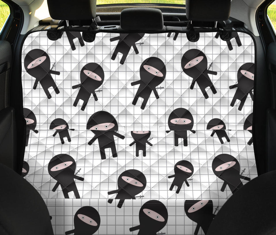 Ninja Pattern Plaid Background Dog Car Seat Covers