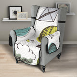 Hot Air Balloon Bird Cloud Pattern Chair Cover Protector