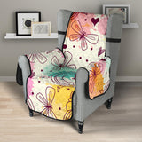 Clock butterfly pattern Chair Cover Protector