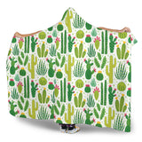 Cactus Pattern Hooded Blanket