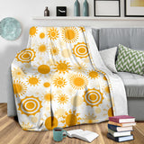 Sun Design Pattern Premium Blanket
