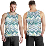zigzag  chevron paint design pattern Men Tank Top