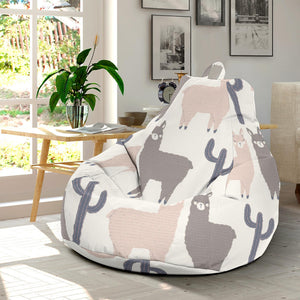 Llama Alpaca Pattern Bean Bag Cover