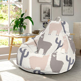 Llama Alpaca Pattern Bean Bag Cover