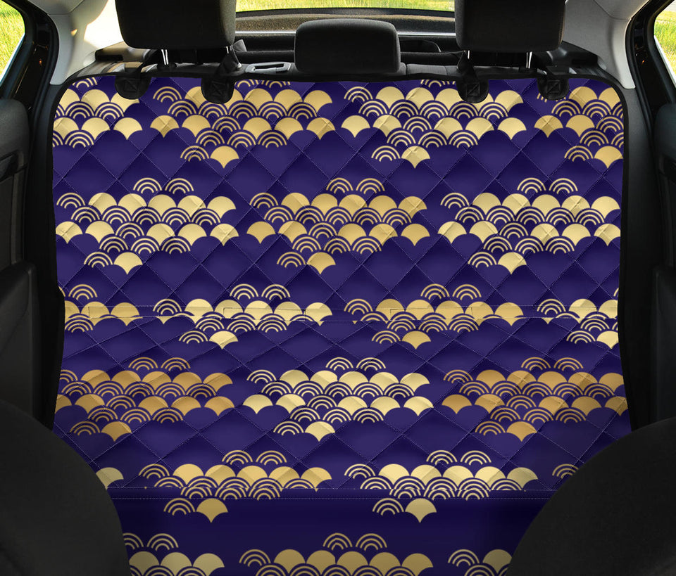 Beautiful Japanese Fan Pattern Dog Car Seat Covers