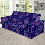 Cute Owls Pattern Boho Style Ornament Sofa Slipcover