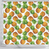 Pineapples Design Pattern Shower Curtain Fulfilled In US