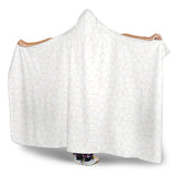 Arabic White Pattern Hooded Blanket
