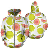 Guava Pattern Zip Up Hoodie