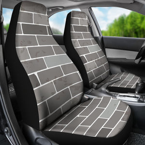 Brick Printed Pattern Print Design 05 Universal Fit Car Seat Covers