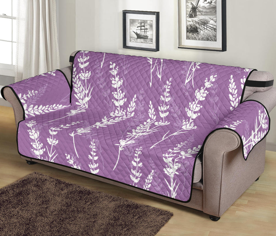 Lavender flowers purple pattern Sofa Cover Protector