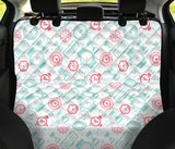 Clock Time Pattern Blackground Dog Car Seat Covers