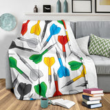 Darts Pattern Print Design 03 Premium Blanket
