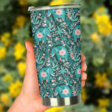 Elephants Jungle Pattern Tumbler