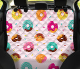 Donut Pattern Glaze Pink Background Dog Car Seat Covers