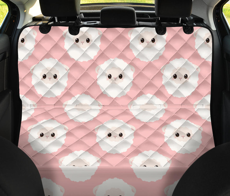 Cute Sheep Pattern Dog Car Seat Covers