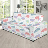 Hippopotamus Pattern Print Design 03 Sofa Slipcover