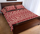 Dachshund Nordic pattern Quilt Bed Set