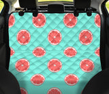 Grapefruit Green Background Dog Car Seat Covers