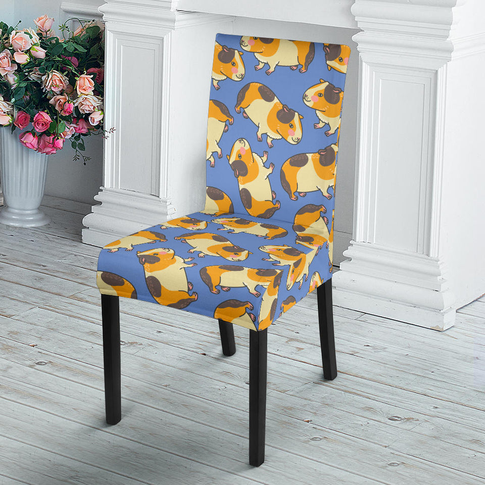 Guinea Pig Pattern Print Design 02 Dining Chair Slipcover