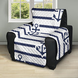Anchor rope nautical  pattern Recliner Cover Protector