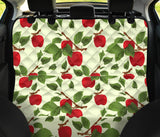 Red Apples Leaves Pattern Dog Car Seat Covers