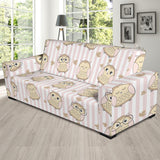 Cute Owl Leaf Sofa Slipcover