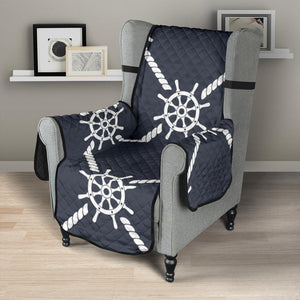 nautical steering wheel rope pattern Chair Cover Protector