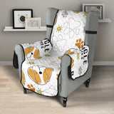 Cute beagle dog pattern background Chair Cover Protector