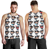 Cute ninja design pattern Men Tank Top