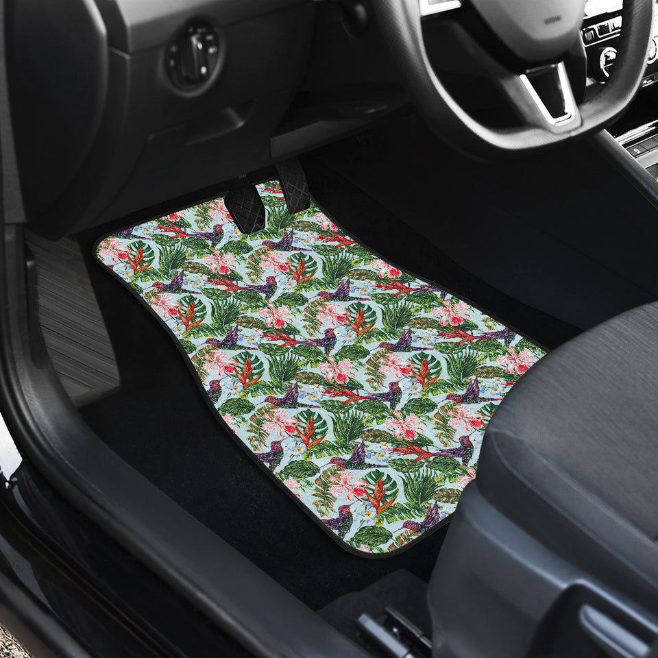 Hummingbird Pattern Print Design 05 Front Car Mats