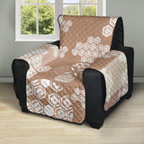 Beautiful hexagon japanese  pattern Recliner Cover Protector