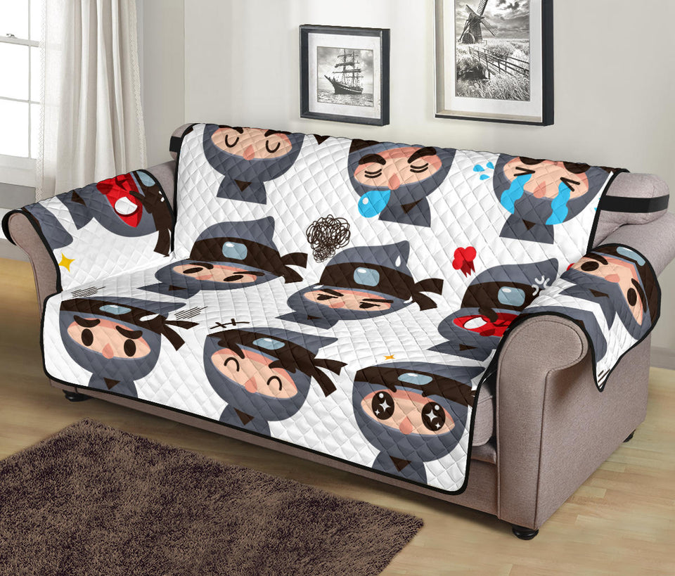 Cute ninja design pattern Sofa Cover Protector