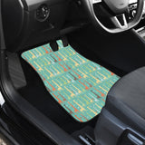Giraffe Pattern Print Design 01 Front Car Mats