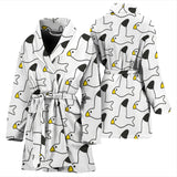 Seagull Pattern Print Design 05 Women's Bathrobe