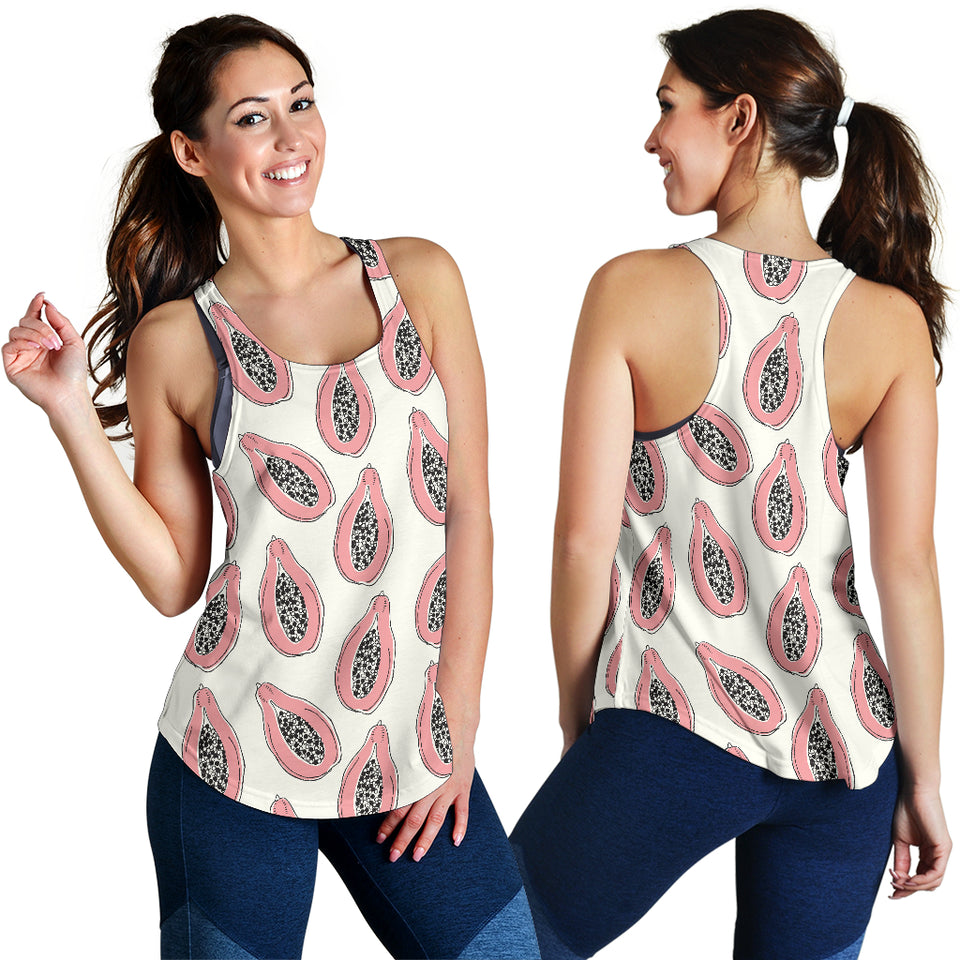 papaya pattern Women Racerback Tank Top