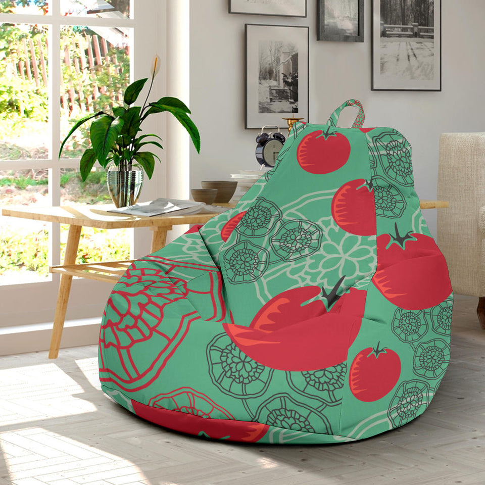 Tomato Design Pattern Bean Bag Cover