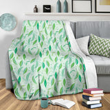 Green Peas Pattern Print Design 01 Premium Blanket