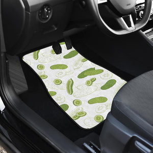 Cucumber Sketch Pattern Front Car Mats